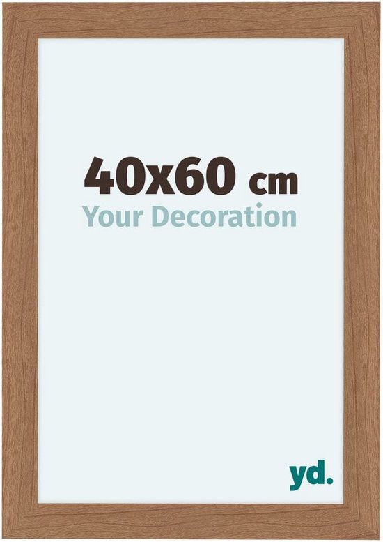 FramoLUXUS 76 cm x 104 cm MDF houten fotolijst in kleur goud eenvoudig