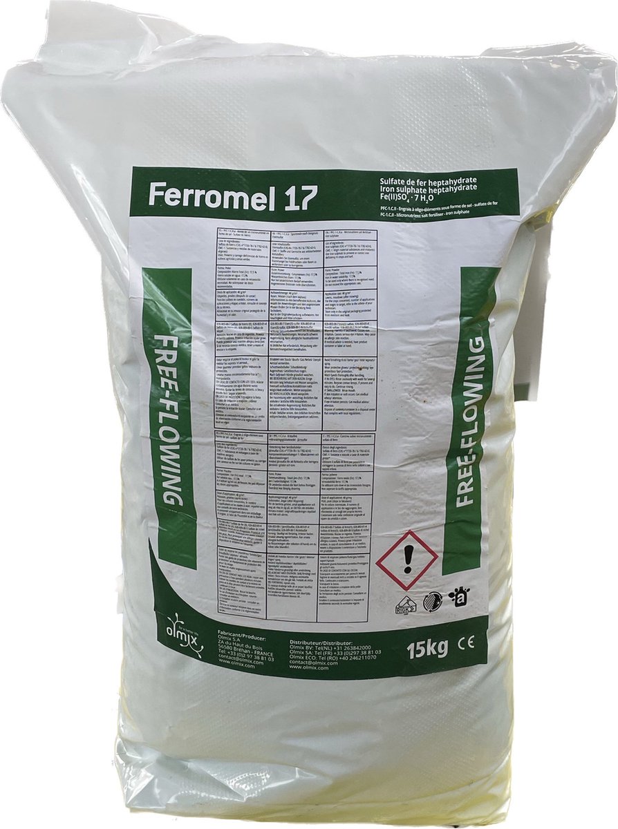Olmix Ferromel ijzersulfaat 15KG bol