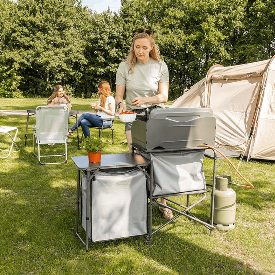 Travellife Toledo Campingkeuken - Compact opvouwbaar - Water- en uv-bestendig - Inclusief draagtas van Travellife — afbeelding 5