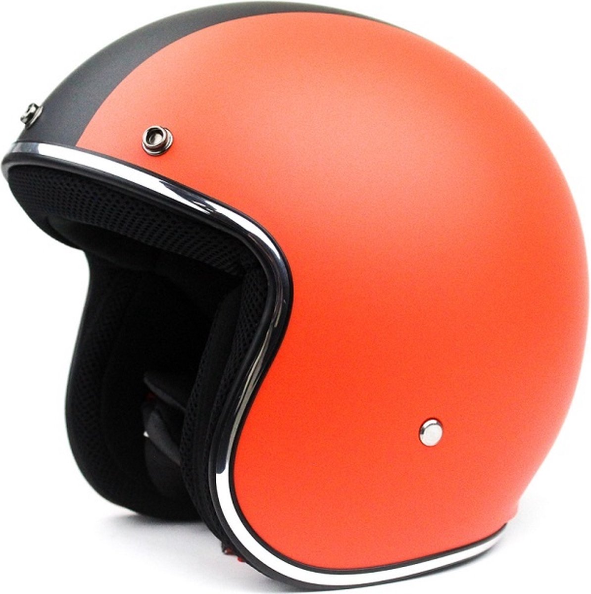 BHR 811 | vintage jethelm arancio | oranje met zwart | maat XS | scooter, brommer & motor