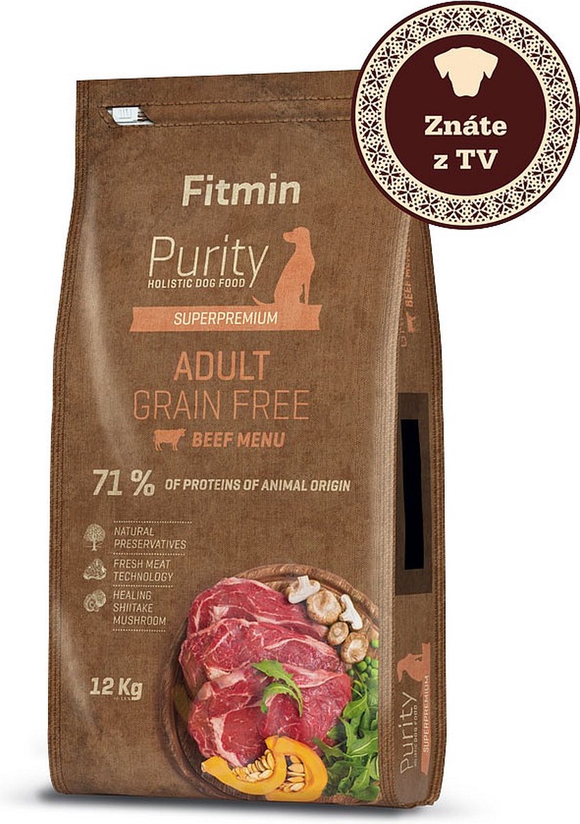 FITMIN Fitmin Purity Dog Adult Graanvrij Rundvlees 12kg