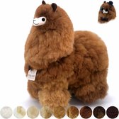 Alpaca Knuffel - blond - Alpacawol - Groot - 50 cm - Handgemaakt, Natuurlijk & Fairtrade - Allergie-vrij