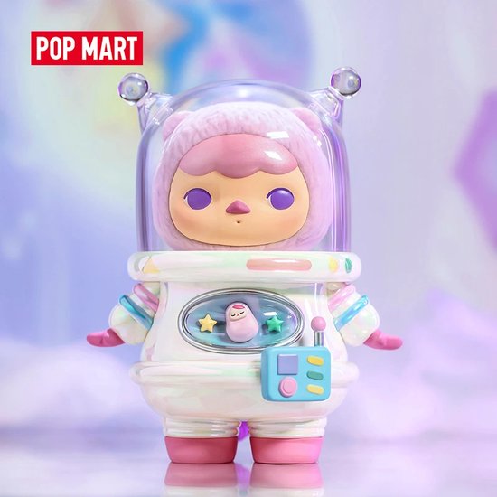 Pucky Pop Mart Planet Explorer - Planeet ontdekker / Baby Ruimtereiziger Space Cat - Verzamelaars - Aandoenlijk beeld - Schattig figuur - Decoratief beeldje - 16.5cm