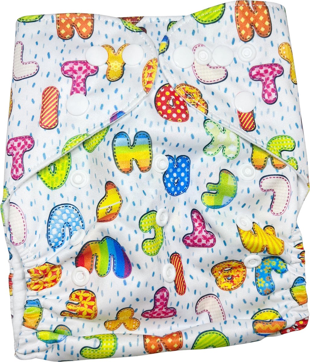 Goedkoopste Bumsies Wasbare Pocketluier Regenboog Alfabet