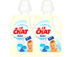 Le Chat Bebe Vloeibaar Baby Wasmiddel Voordeelbundel - 2 x 30 Was Behandelingen