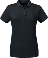 Russell - Polo Femme Pure Organic - Zwart - 100% Katoen Biologique - M