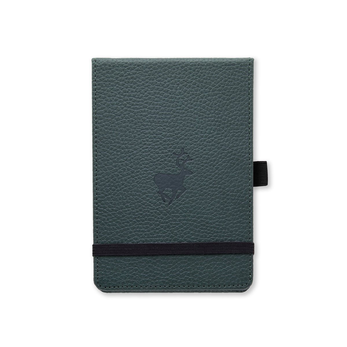 Dingbats* Wildlife A6 Notitieboek – Green Deer Stippen – Bullet Journal met 100 gsm Inktvrij Papier – Schetsboek met Harde Kaft, Binnenvak, Elastische Sluiting en Bladwijzer