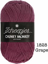 Scheepjes Chunky Monkey 100g - 1828 Grape - Paars