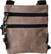 Gabaara Schoudertas - Nektasje - Bodysafe - Crossbodytas - Beige