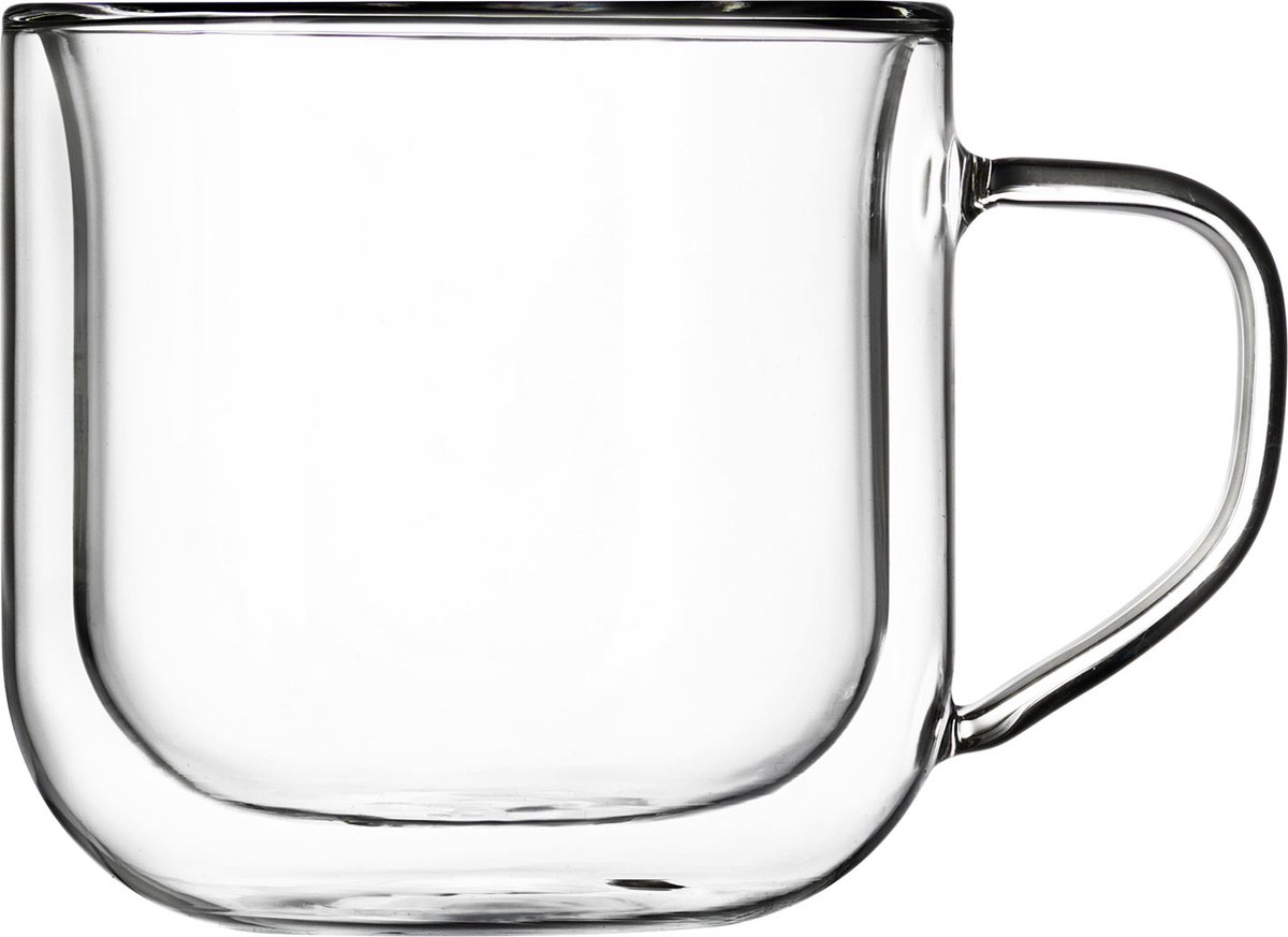 Luigi Bormioli Sublime - Koffieglas - dubbelwandig glas - 2 stuks