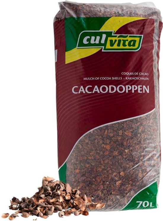Culvita – Cacaodoppen 70 Liter – Cacao geurende bodembedekker