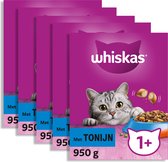 Bol.com Whiskas 1+ Kattenbrokken - Tonijn - doos 5 x 950 g aanbieding