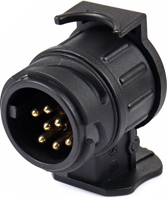 Adapter Stecker Für Anhängerkupplung 13 Polig Auf 7 Polig Trekhaak verloop stekker 13 naar 7 polig - Aanhanger verloopstekker | bol