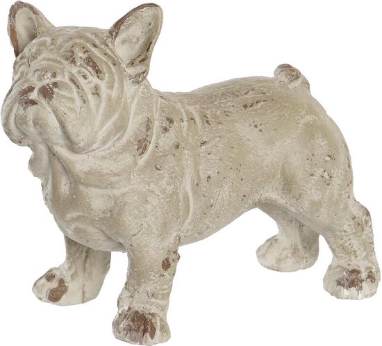 Decoratieve figuren DKD Home Decor Verouderde afwerking Grijs Hars Hond (19 x 39 x 28,5 cm)