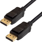 Qnected® DisplayPort 1.4 kabel 2 meter - VESA Certified - 4K 120Hz & 8K 60Hz Ultra HD - Jet Black