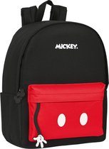 Sacoche pour ordinateur portable, sac à dos, cartable - Mickey Mouse Clubhouse - Rouge, Zwart (31 x 40 x 16 cm)
