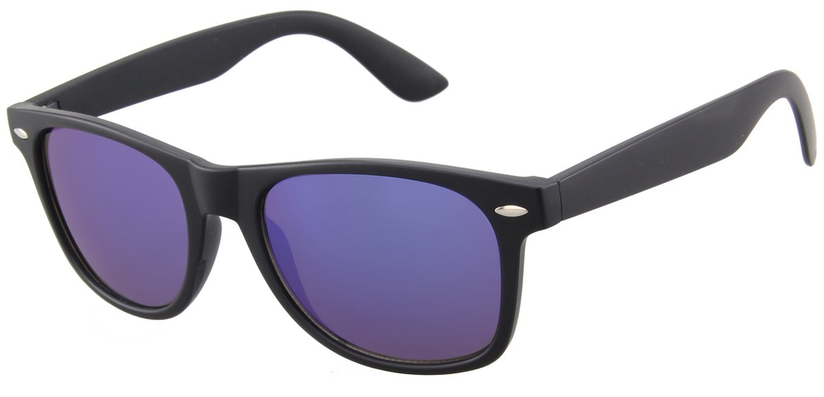 Zonnebril - Glazen 53 mm - Zwart en Donkerblauw