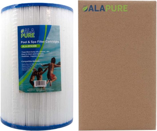 2x Cryspool Spa Filter – Ersatz Für Unicel 6CH-47, Filbur FC-0315, PTL47W-P4, Länge 24,5 Cm, 3,8 Cm Gewinde