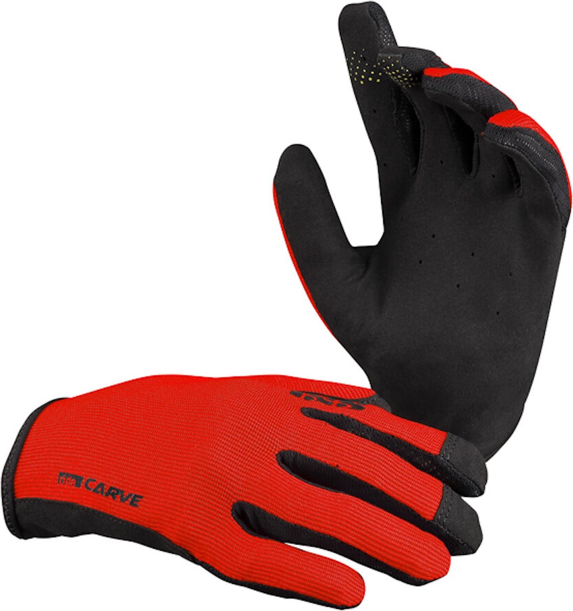 IXS Carve Handschoenen, rood/zwart