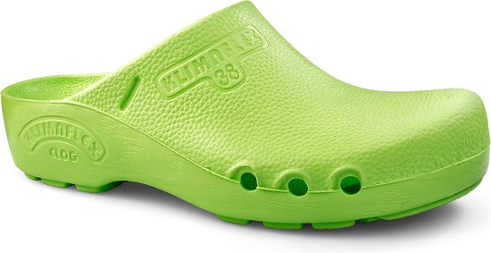 Sabots médicaux Klimaflex - Chaussures médicales - Chaussures pour femmes de soins - Semelle antidérapante en PU - Sabots pour femmes - Citron vert