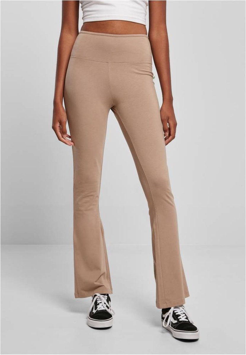 Urban Classics Organic Stretch Jersey Bootcut Legging 4XL Bruin