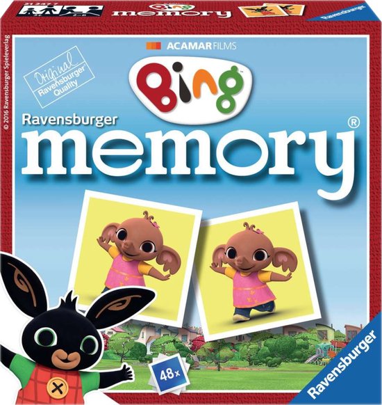 memory Bing Mini Spel - Concentratie en uithoudingsvermogen - Vanaf 3 jaar