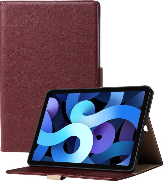 Coque de Luxe pour iPad Air 5 - Coque iPad Air 5 - Cuir - Coque iPad Air  10.9 - Rouge