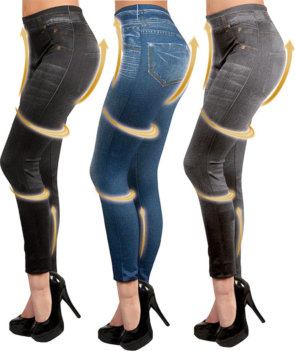 aardolie beginsel Grappig Slim jeans legging - zwart - maat L/XL | bol.com