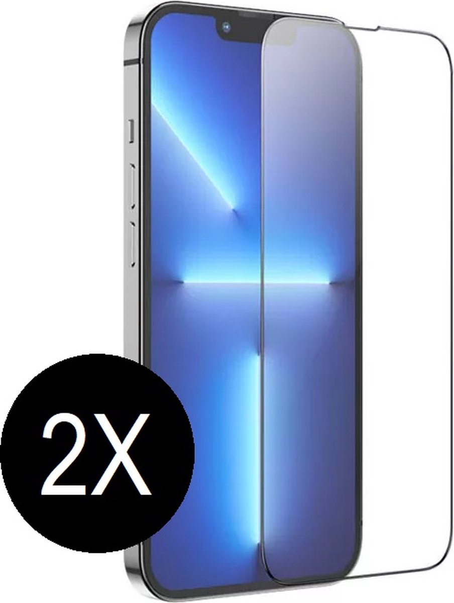Screenz® - Screenprotector geschikt voor iPhone 13/13 Pro - Tempered glass Screen protector geschikt voor iPhone 13/13 Pro - Beschermglas - Glasplaatje - 2 stuks
