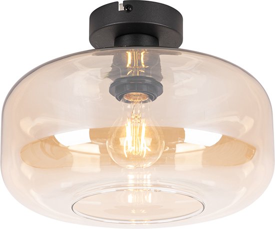 QAZQA bizle - Art Deco Plafondlamp - 1 lichts - Ø 28 - Woonkamer | Slaapkamer | Keuken