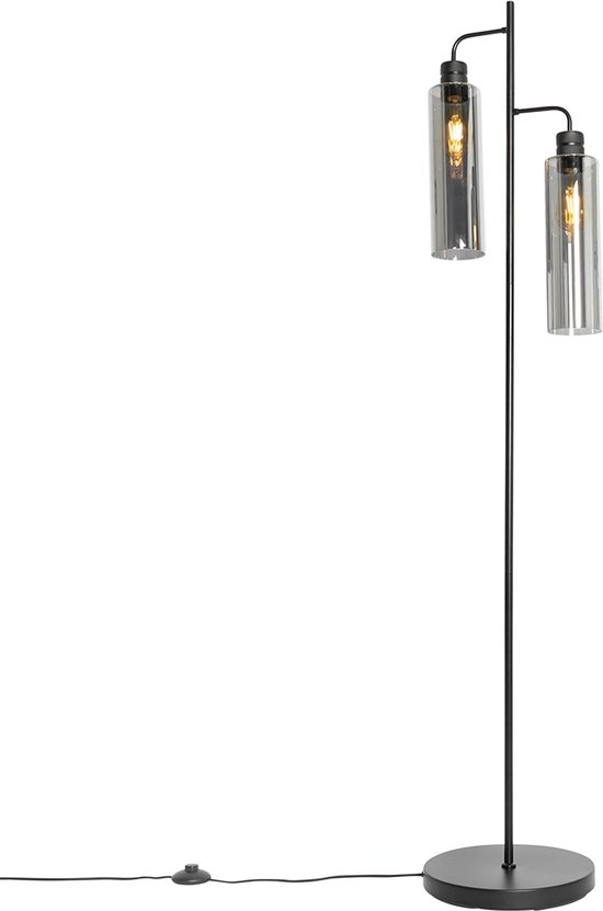 QAZQA stavelot - Moderne Vloerlamp | Staande Lamp - 2 lichts