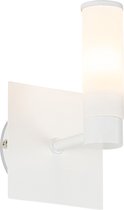 QAZQA bath - Moderne Wandlamp voor binnen voor badkamer - 1 lichts - D 11.5 cm - Wit -