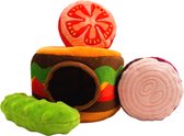 Pawstory - Collection Snuffles - Jumbo Burger - 3 en 1 - Jouets pour chiens