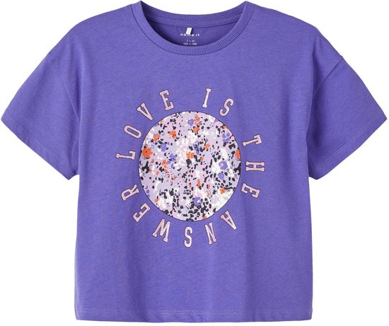 Name it Filles Purple Short Loose Tshirt Short Sleeves Purple Corallites - 116