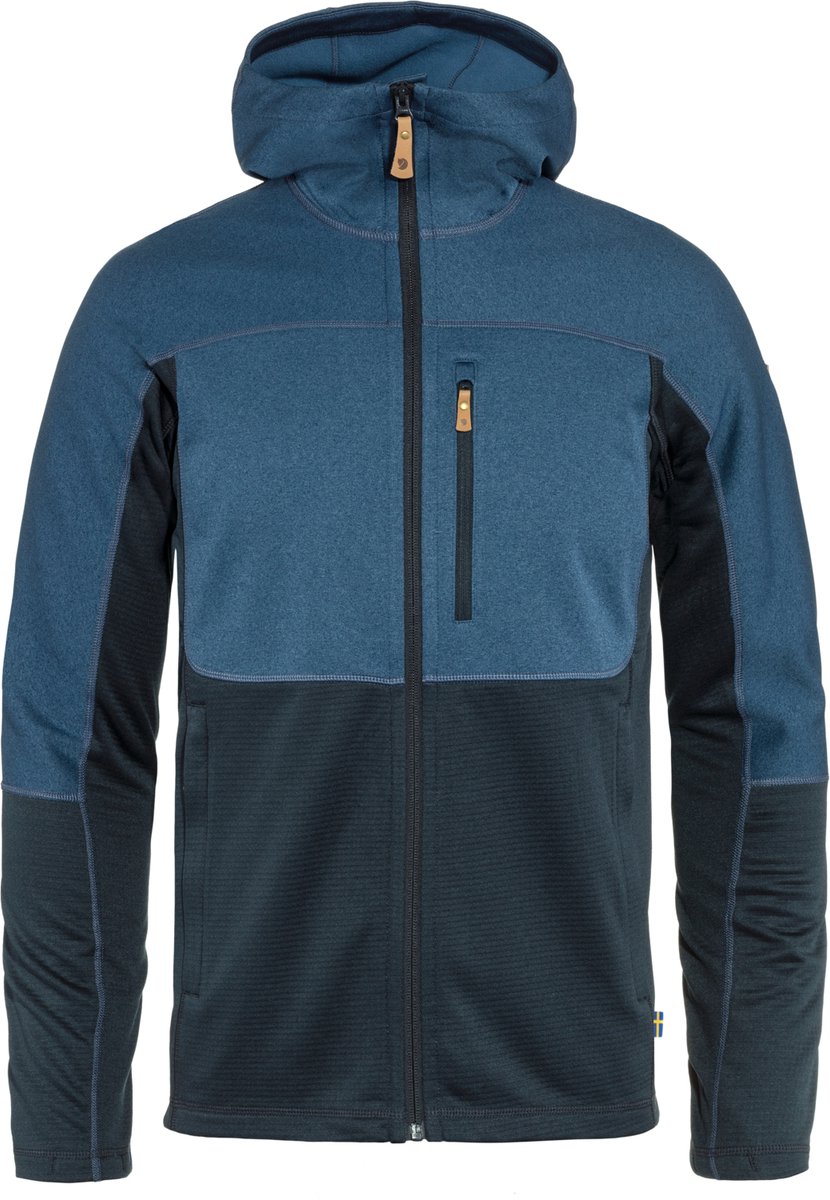 Fjallraven Abisko Trail Fleece Heren Outdoorvest - Indigo Blue - Dark Navy - Maat M