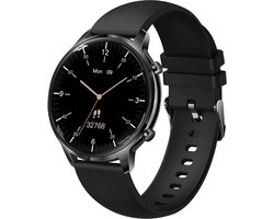 Darenci DARE Smartwatch Sense Pro - Smartwatch dames -Smartwatch heren -Activity Tracker- Touchscreen -Bluetooth bellen -Met extra bandje -Horloge -Stappenteller -Bloeddrukmeter -Verbrande calorieën -Zuurstofmeter -Spatwaterdicht -Zwart