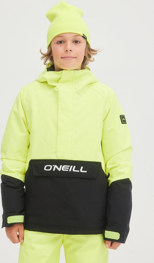 O'Neill Jas Boys ANORAK Bloc De Couleur Jaune Pyranine Wintersportjas 164 - Bloc De Couleur Jaune Pyranine 50% Gerecycled Polyester (Repreve), 50% Polyester