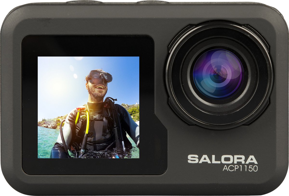 Bol.com Salora ACP1150 actiesportcamera 12 MP 4K Ultra HD CMOS 25,4 / 2,86 mm (1 / 2.86") Wifi 132 g aanbieding