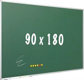 Krijtbord PRO - Magnetisch - Schoolbord - Eenvoudige montage - Geëmailleerd staal - Groen - 180x90cm