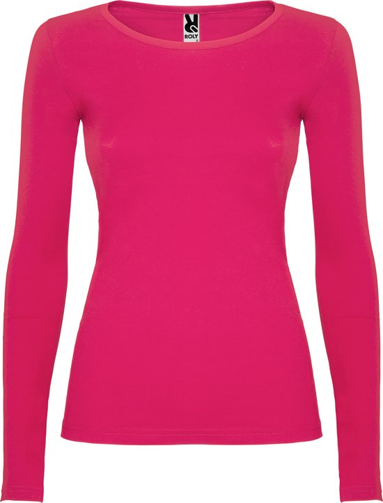 Hard Roze Effen Dames t-shirt lange mouwen model Extreme merk Roly maat 3XL  | bol