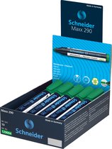 Schneider whiteboardmarker - Maxx 290 - ronde punt - groen - 10 stuks - voor whiteboard en flipover - S-129004-10