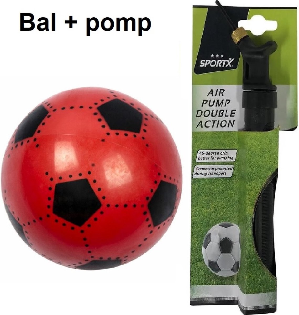 Ballenpomp 19 cm met naald, slang en vuldop