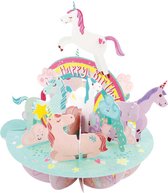 3D kaart Happy Birthday Unicorn Eenhoorn - Santoro London Pirouettes