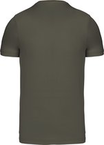 Dark Khaki T-shirt met V-hals merk Kariban maat XL