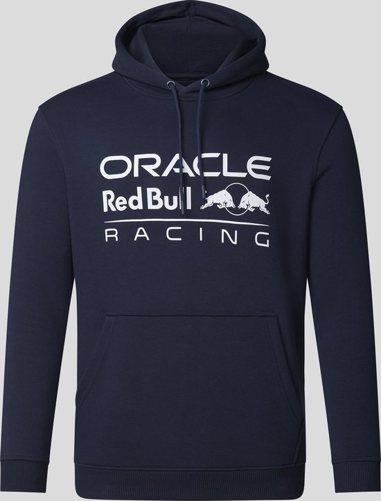 Red Bull Racing Logo Hoody Blauw 2023 S (128-134) - Max Verstappen - Sergio Perez - Oracle