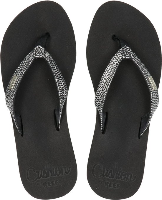 Chaussons Reef Star Cushion Sassy Ladies - Noir / Argent - Taille 37,5