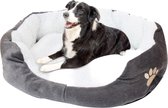 DmB Hondenmand - kleine hond - 50 x 40 cm - grijs - zacht hondenbed - fleece