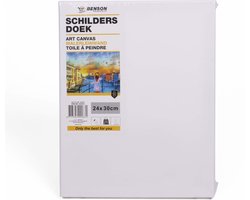 Benson Schildersdoek - 24 x 30 cm - blanco canvas - katoen - 280 grams