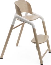 Bugaboo Giraffe houten kinderstoel, verstelbaar in 1 seconde, Natural Wood /White