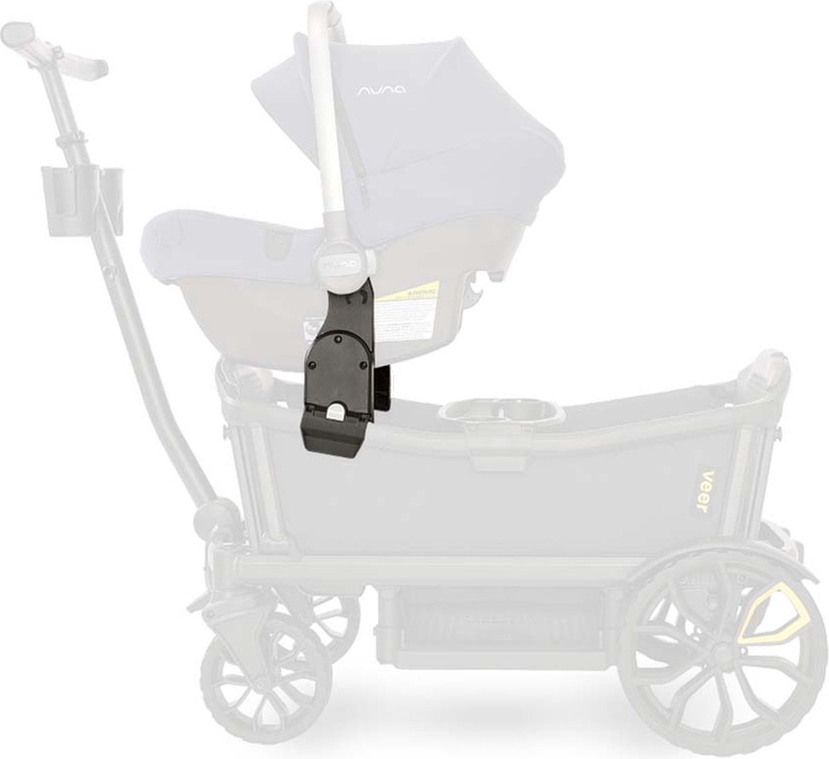 Veer Autostoeladapter - voor Cruiser - Cybex, Maxi-Cosi, Nuna autostoeltjes – foto 3